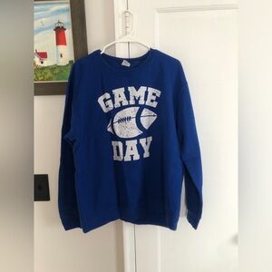 Blue Game Day crewneck sweatshirt